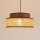 Candeeiro suspenso BOHO 1xE27/60W/230V castanho/bege