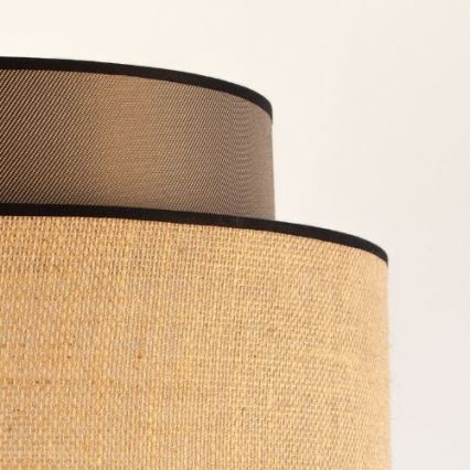 Candeeiro suspenso BOHO 1xE27/60W/230V castanho/bege