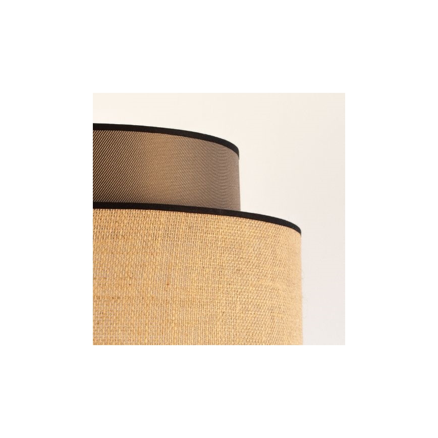 Candeeiro suspenso BOHO 1xE27/60W/230V castanho/bege