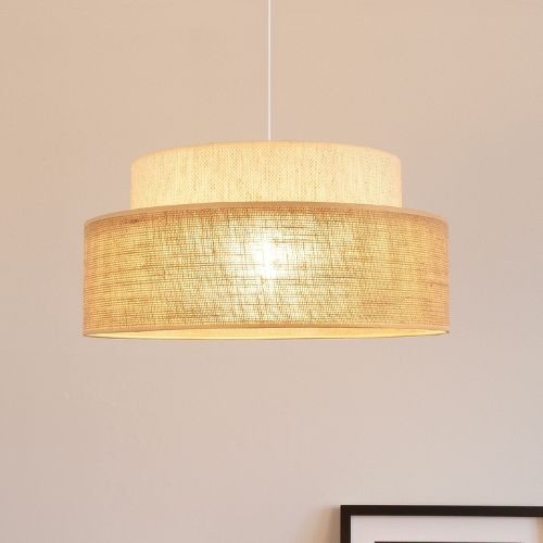 Candeeiro suspenso BOHO 1xE27/60W/230V creme/bege