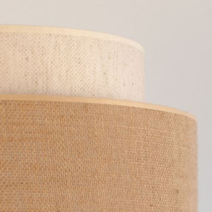 Candeeiro suspenso BOHO 1xE27/60W/230V creme/bege