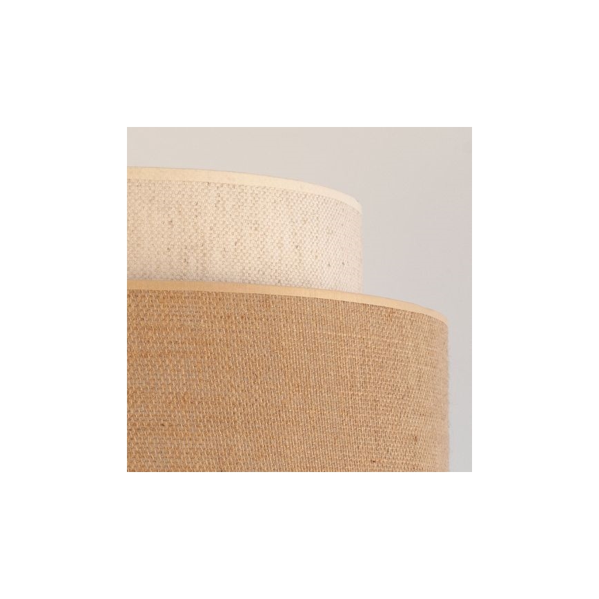 Candeeiro suspenso BOHO 1xE27/60W/230V creme/bege