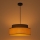 Candeeiro suspenso BOHO 1xE27/60W/230V diâmetro 40 cm castanho/bege
