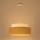 Candeeiro suspenso BOHO 1xE27/60W/230V diâmetro 40 cm creme/bege