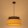 Candeeiro suspenso BOHO 1xE27/60W/230V diâmetro 40 cm preto/vime