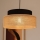Candeeiro suspenso BOHO 1xE27/60W/230V preto/bege