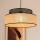 Candeeiro suspenso BOHO 1xE27/60W/230V preto/vime