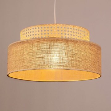 Candeeiro suspenso BOHO 1xE27/60W/230V vime