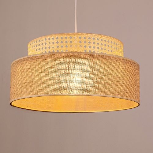 Candeeiro suspenso BOHO 1xE27/60W/230V vime