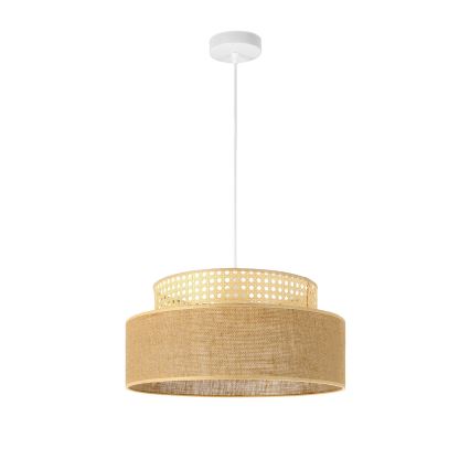 Candeeiro suspenso BOHO 1xE27/60W/230V vime