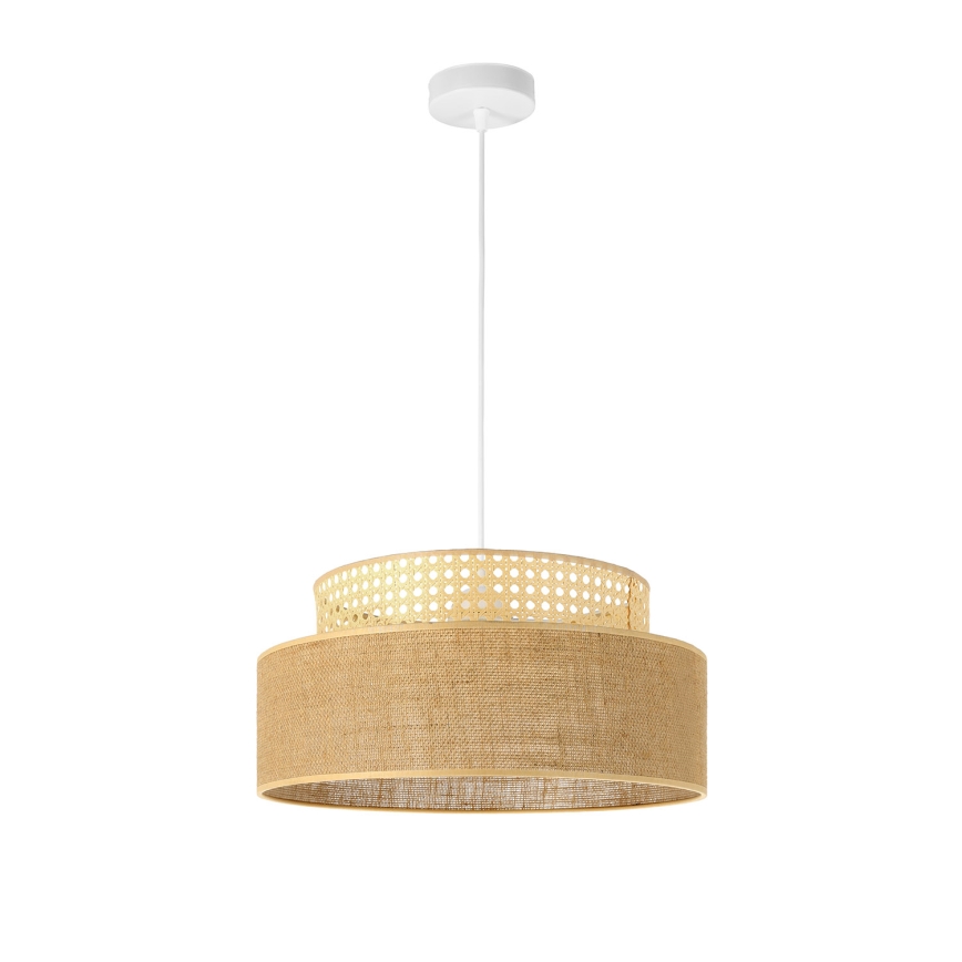 Candeeiro suspenso BOHO 1xE27/60W/230V vime