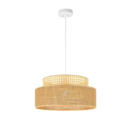 Candeeiro suspenso BOHO 1xE27/60W/230V vime