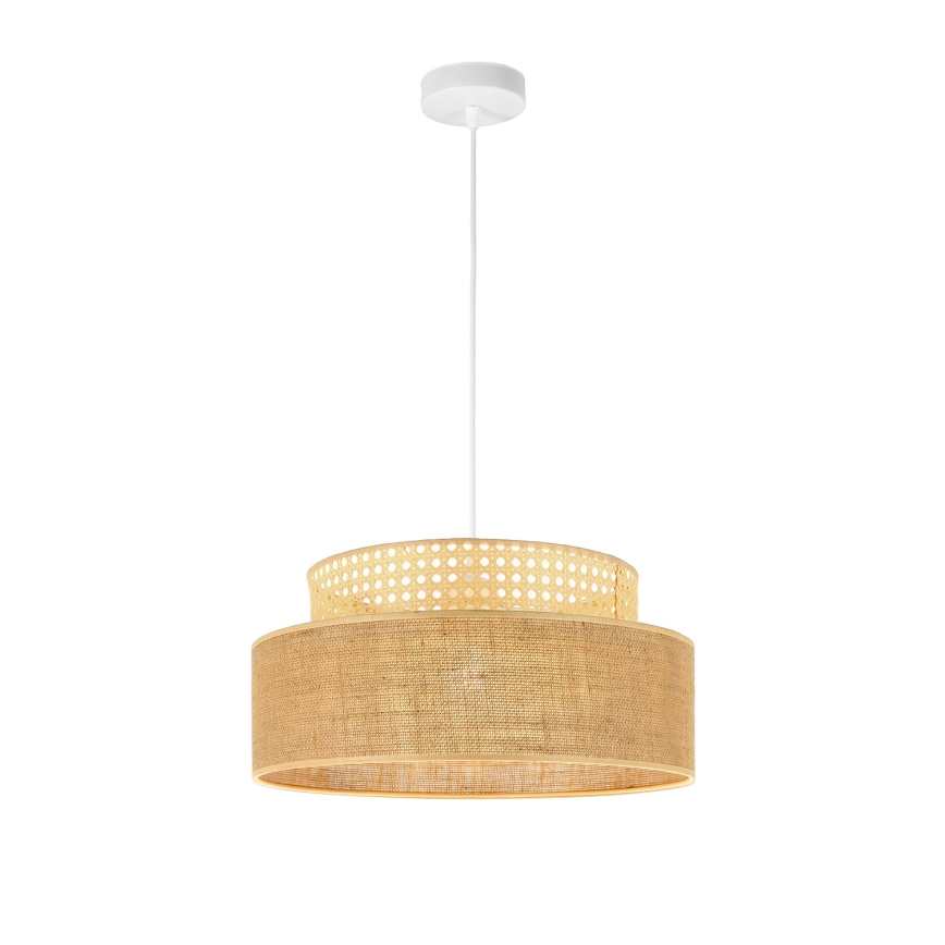 Candeeiro suspenso BOHO 1xE27/60W/230V vime