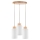 Candeeiro suspenso BOSCO 3xE27/60W/230V Bétula