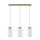 Candeeiro suspenso BOSCO 3xE27/60W/230V carvalho