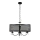 Candeeiro suspenso BRESSO 4xE14/12W/230V preto