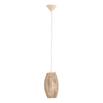 Candeeiro suspenso BURI 1xE27/15W/230V bege