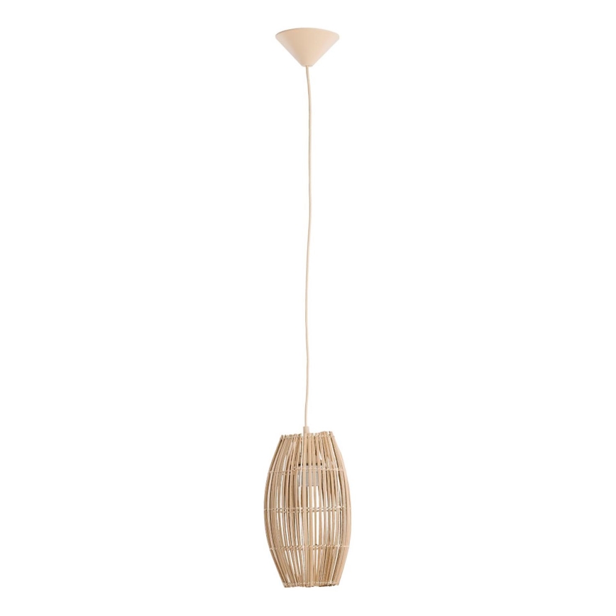 Candeeiro suspenso BURI 1xE27/15W/230V bege