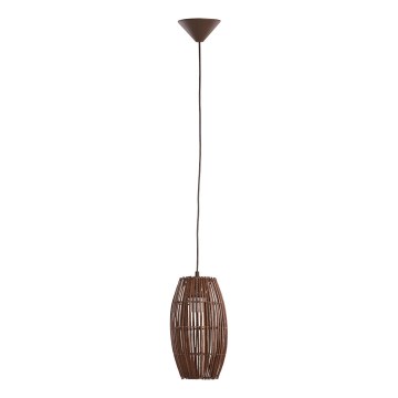 Candeeiro suspenso BURI 1xE27/15W/230V castanho