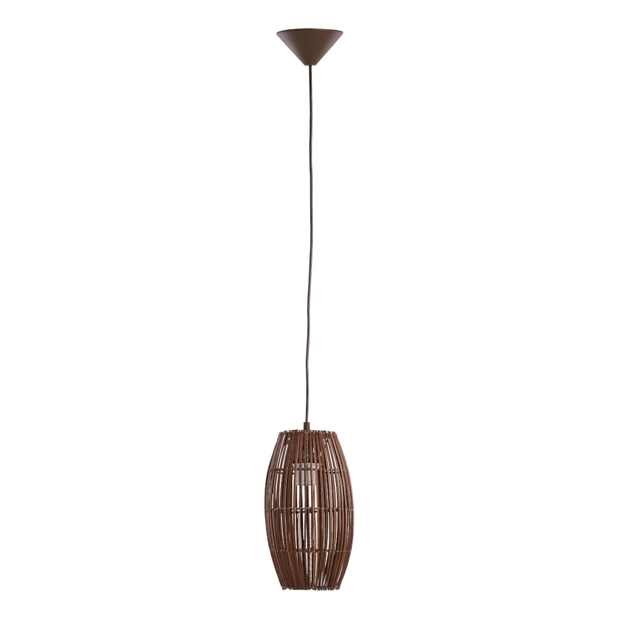 Candeeiro suspenso BURI 1xE27/15W/230V castanho