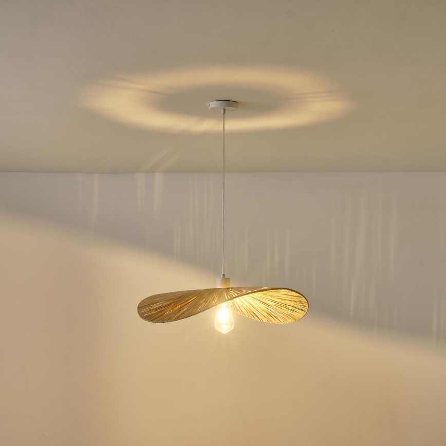 Candeeiro suspenso CALYPSO 1xE27/15W/230V diâmetro 55 cm bambu