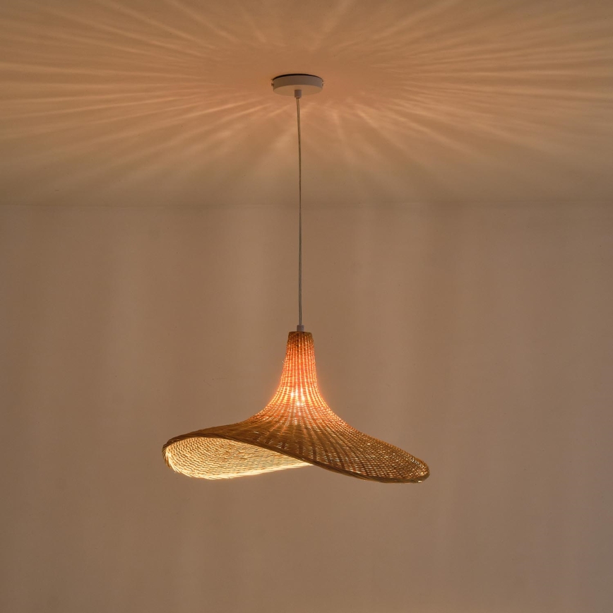 Candeeiro suspenso CALYPSO 1xE27/40W/230V bambu