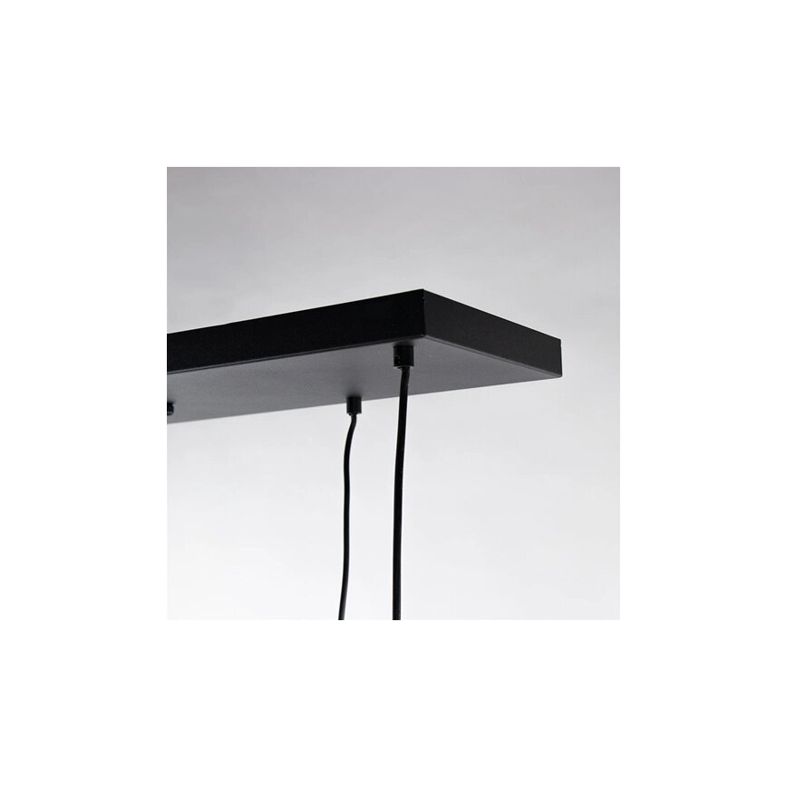 Candeeiro suspenso CALYPSO 4xGU10/60W/230V + 4xE27/60W preto/dourado