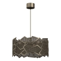 Candeeiro suspenso CAMO 3xE27/15W/230V dourado