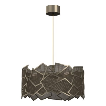 Candeeiro suspenso CAMO 3xE27/15W/230V dourado