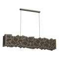 Candeeiro suspenso CAMO 5xE27/15W/230V dourado