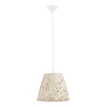 Candeeiro suspenso CANNUCIA 1xE27/15W/230V creme