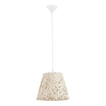 Candeeiro suspenso CANNUCIA 1xE27/15W/230V creme