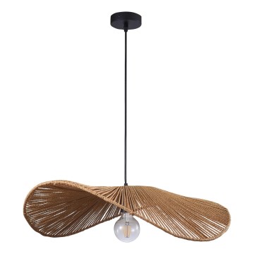 Candeeiro suspenso CAPRI 1xE27/20W/230V diâmetro 60 cm bambu