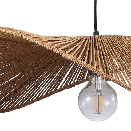 Candeeiro suspenso CAPRI 1xE27/20W/230V diâmetro 60 cm bambu