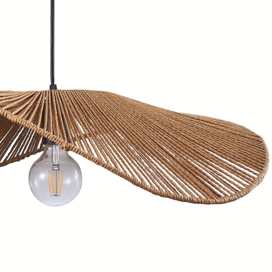 Candeeiro suspenso CAPRI 1xE27/20W/230V diâmetro 60 cm bambu