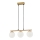 Candeeiro suspenso CARRINE 3xE14/40W/230V castanho