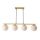 Candeeiro suspenso CARRINE 4xE14/40W/230V castanho