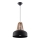 Candeeiro suspenso CASCO 1xE27/60W/230V diâmetro 30 cm Bétula