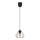 Candeeiro suspenso CEED GOLD 1xE27/60W/230V diâmetro 17,5 cm preto/dourado