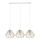 Candeeiro suspenso CEED GOLD 3xE27/60W/230V branco/dourado