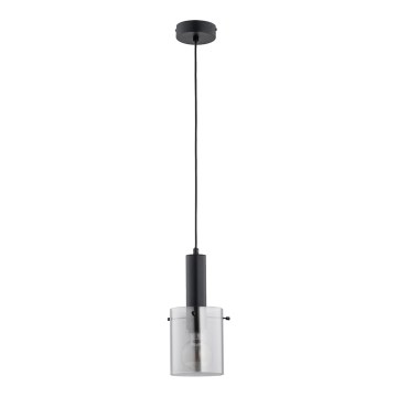 Candeeiro suspenso CELIA 1xE27/60W/230V preto