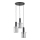 Candeeiro suspenso CELIA 3xE27/60W/230V preto