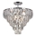 Candeeiro suspenso CHELSEA 6xE14/40W/230V diâmetro 50 cm cromado brilhante