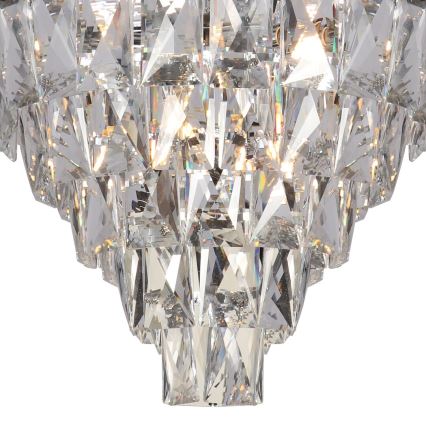Candeeiro suspenso CHELSEA 6xE14/40W/230V diâmetro 50 cm cromado brilhante