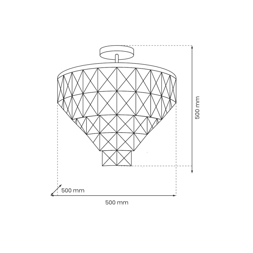 Candeeiro suspenso CHELSEA 6xE14/40W/230V diâmetro 50 cm cromado brilhante