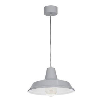 Candeeiro suspenso CLASS 1xE27/15W/230V cinzento