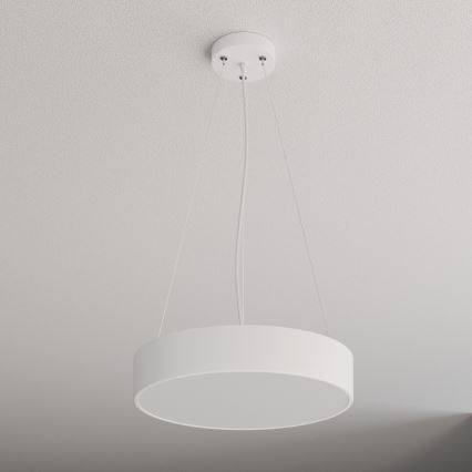 Candeeiro suspenso CLEO 3xE27/24W/230V diâmetro 40 cm branco