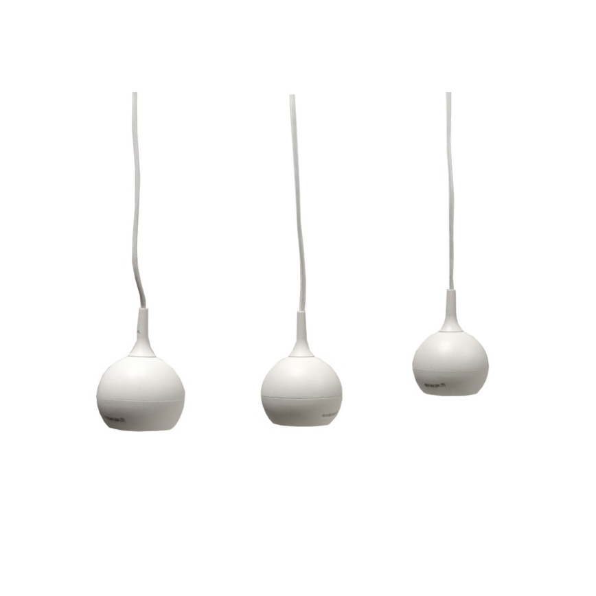 Candeeiro suspenso COLM 3xGU10/30W/230V branco