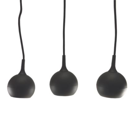 Candeeiro suspenso COLM 3xGU10/30W/230V preto