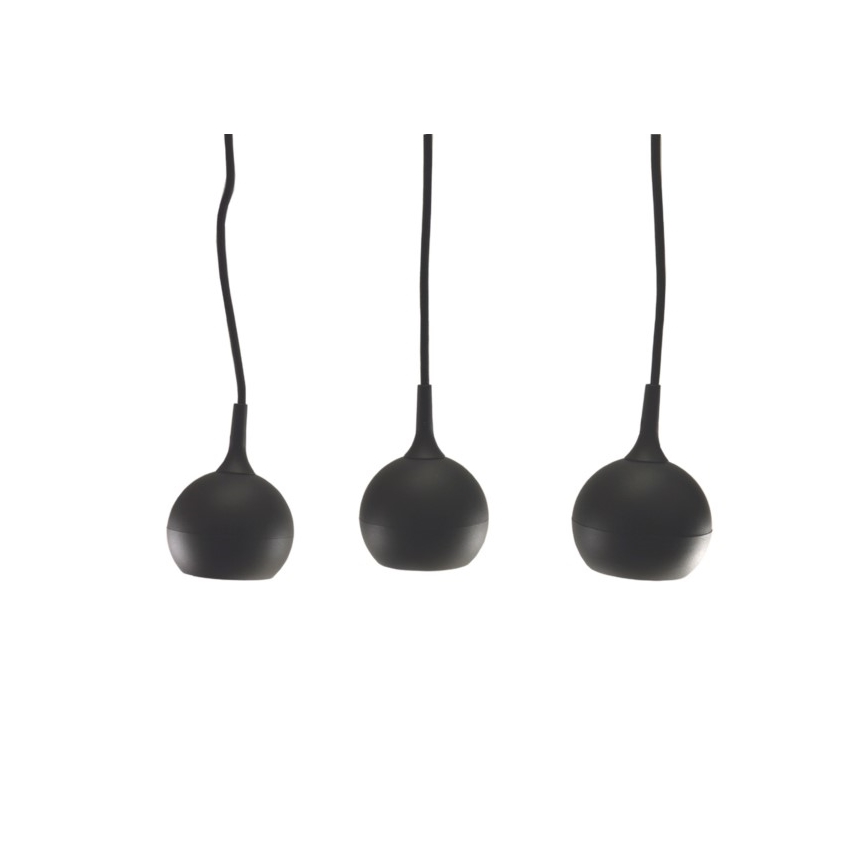 Candeeiro suspenso COLM 3xGU10/30W/230V preto
